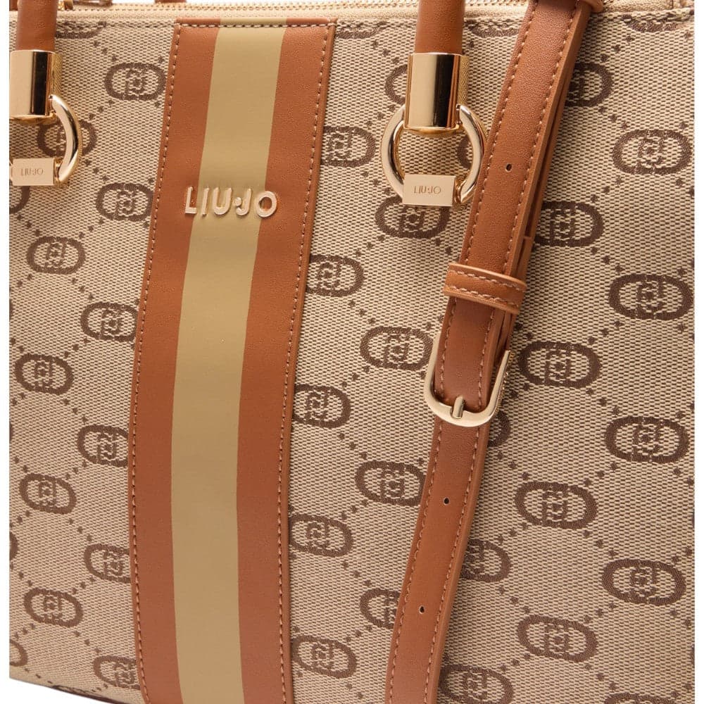 Liu Jo borsa a mano contracolla satchel beige linea Manhattan AA5008T3846 Borse Liu Jo