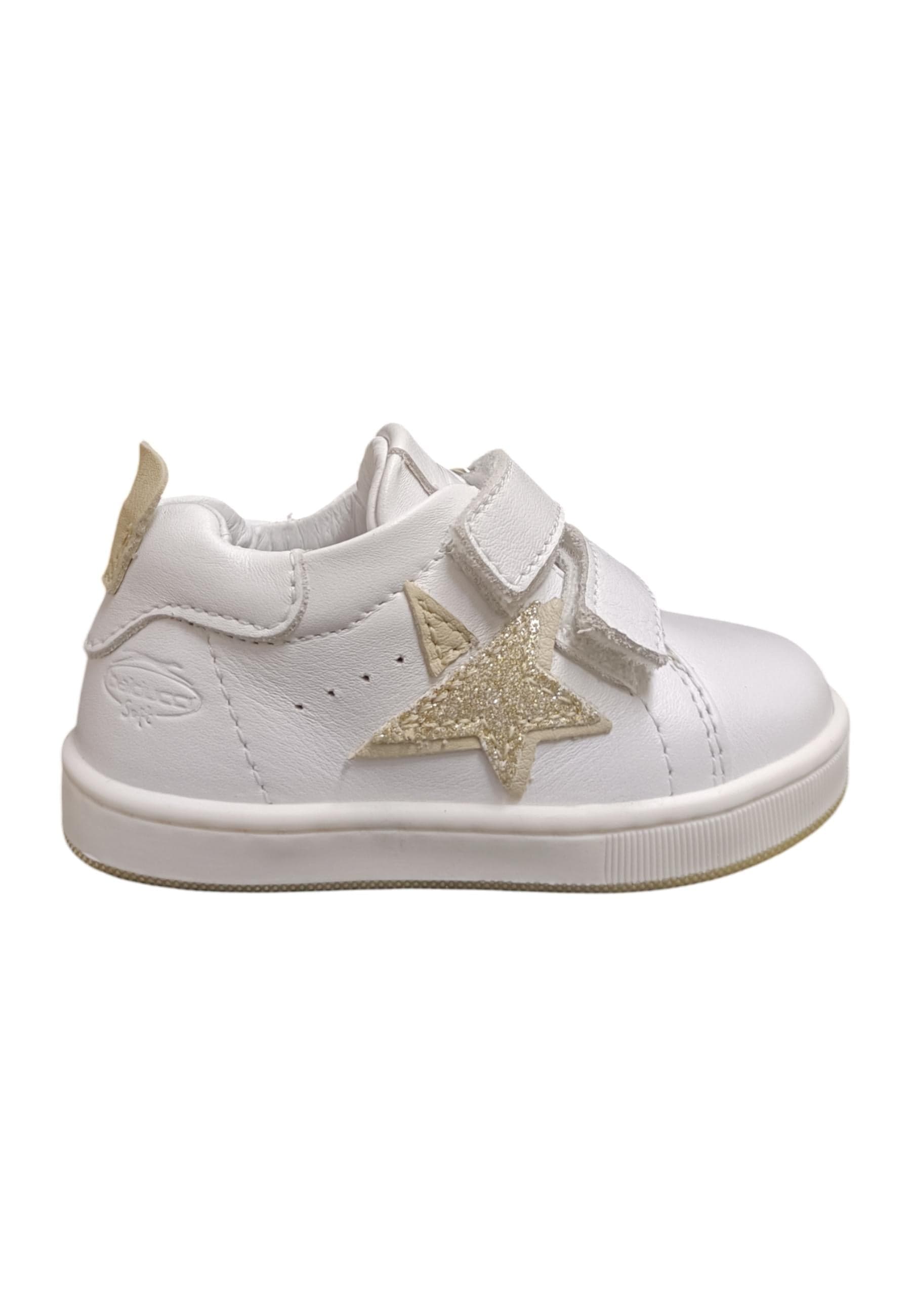 Scarpe sneakers Bambine balducci cita  bianco-dorato velcro - 6