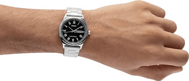 Orologio Casio per uomo, MTP-V006D-1B, movimento al quarzo, impermeabile, quadrante nero con segna data e giorno della settimana in Orologi da polso Loweconomy - Marineo, commercioVirtuoso.it