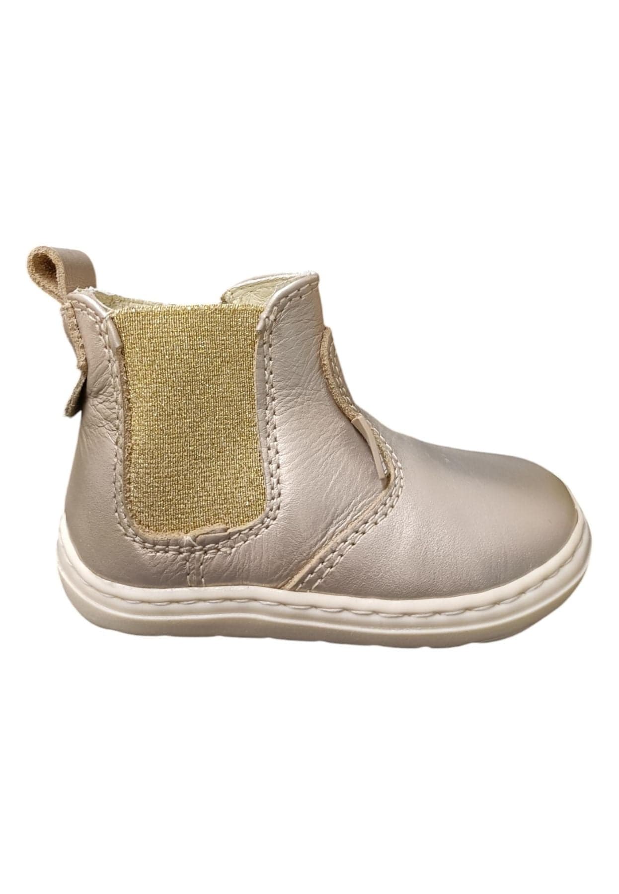 Stivaletto Bambina Balducci CITA Champagne Oro con Zip - Primi Passi Pelle - 6