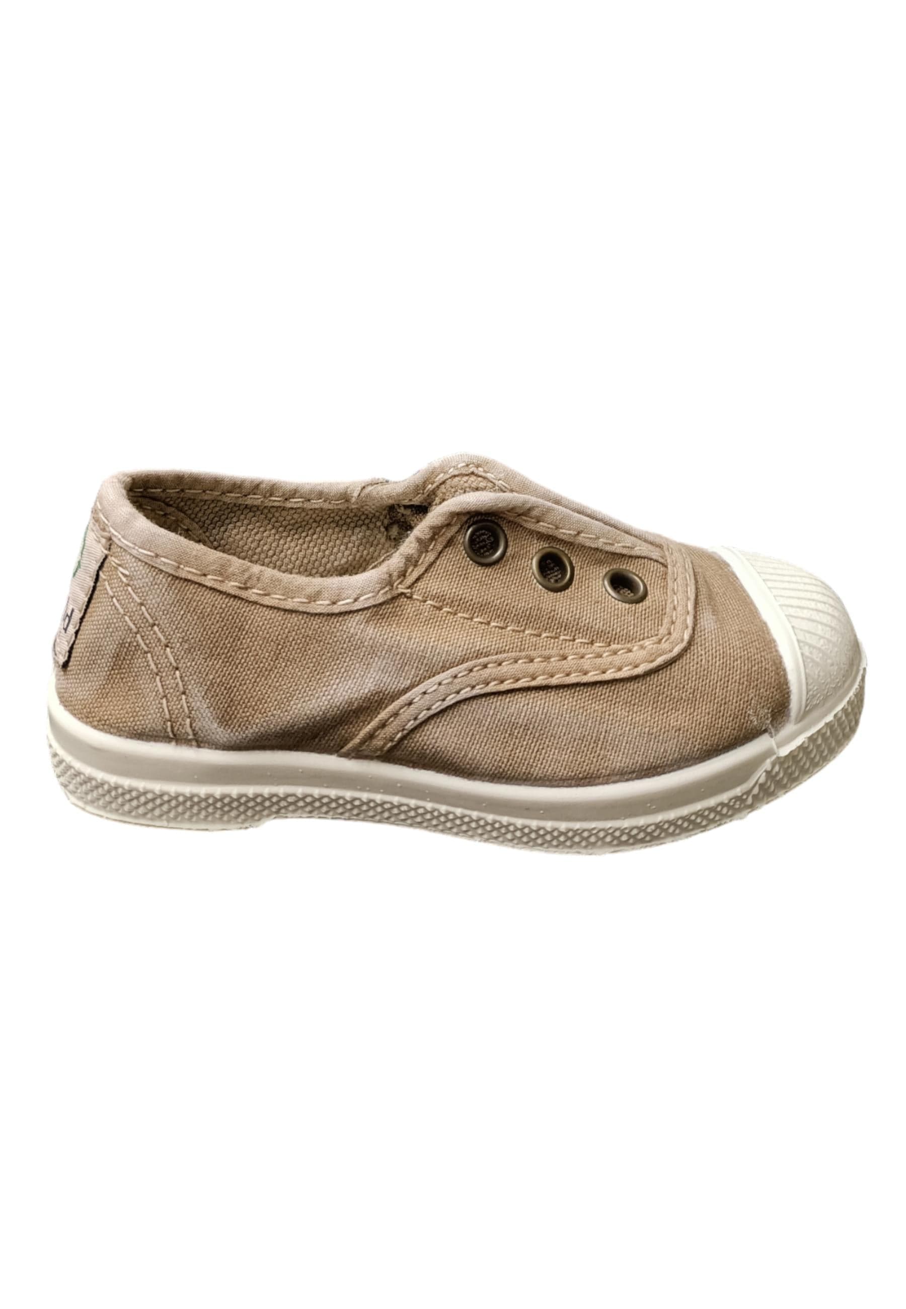 Scarpe sneakers Bambini e ragazzi natural world 470  beige elastico - 16