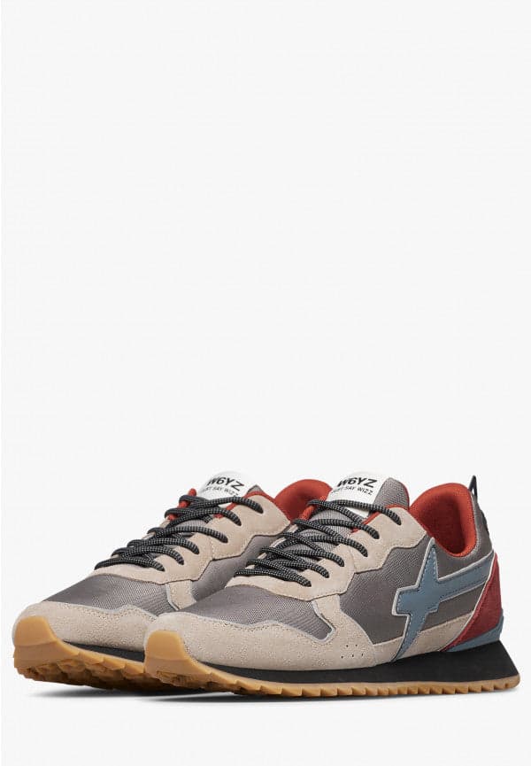 W6yz scarpe uomo  JET-M. - Sneakers in tessuto tecnico e suede
Tortora - Grigio. 2013560132D70 in Sneaker casual Broadway Red - Barletta, commercioVirtuoso.it