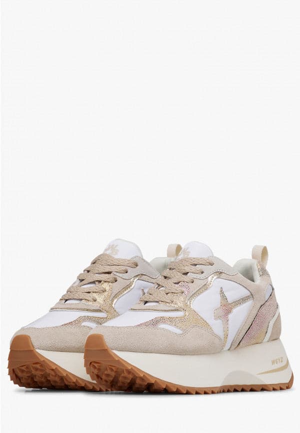 W6yz scarpa donna mod Anny 2 Beige/White in Scarpe col tacco Broadway Red - Barletta, commercioVirtuoso.it