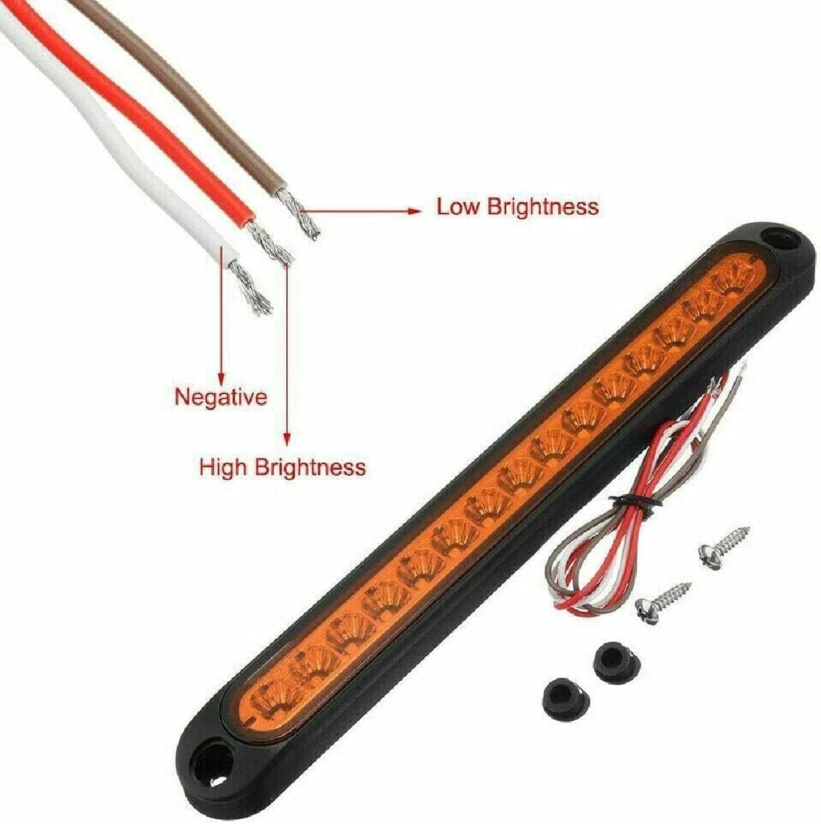 Luci Ingombro Coppia Fanali Posteriori Laterali Freccia Luci Auto Camper Suv Giallo 15Led 12-24V in Luci laterali Solgeny - Besate, commercioVirtuoso.it