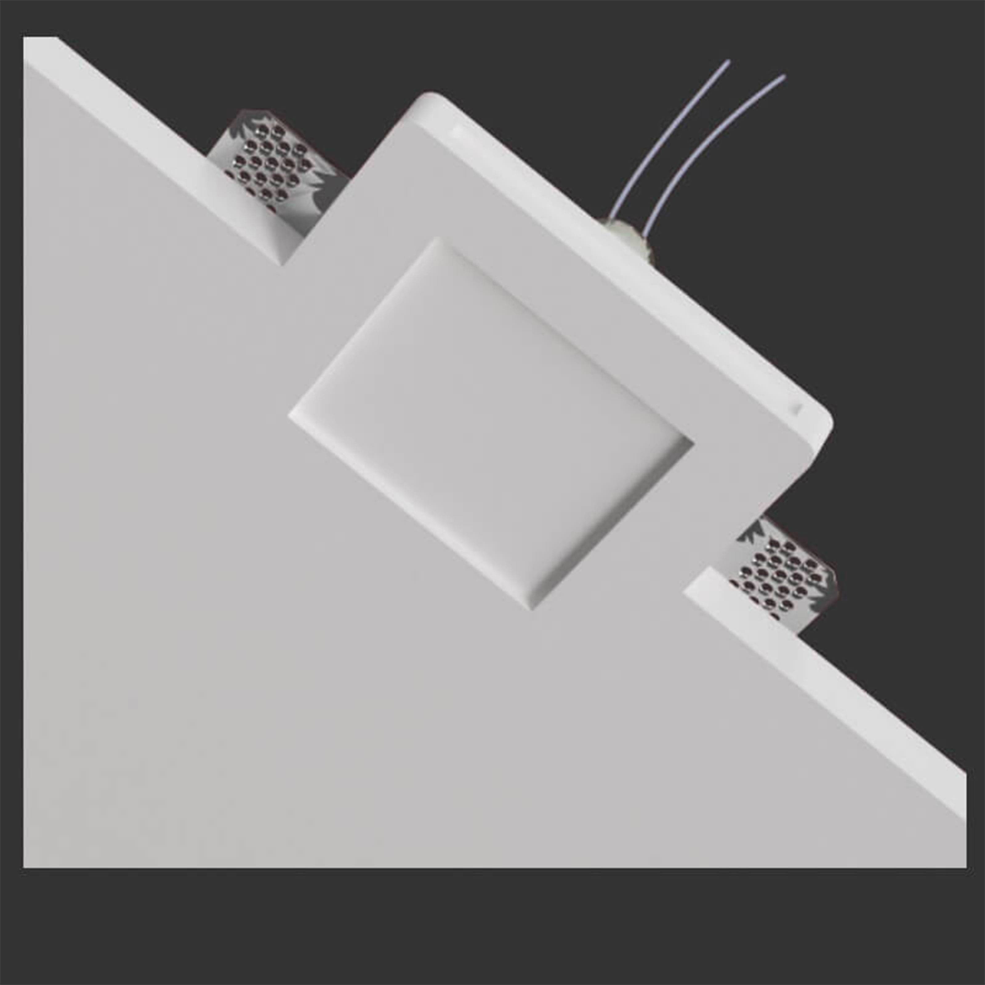 *STOCK* n.10 Portafaretti In Gesso Ceramico ad incasso 150x150 con Vetro 40W GU10 IP20 - Eternal Parquet
