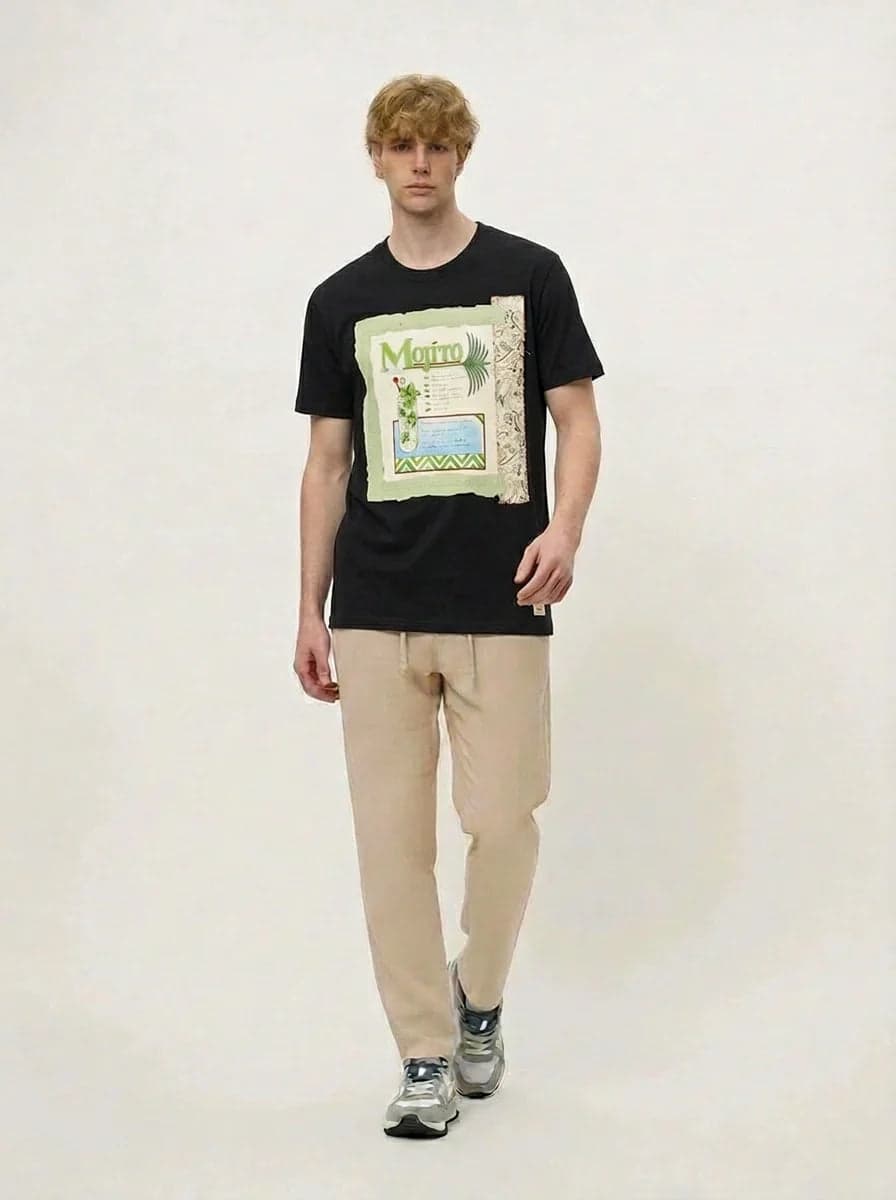 Bob T-shirt uomo in cotone lavorata in Autocategorizzazione Broadway Red - Barletta, commercioVirtuoso.it