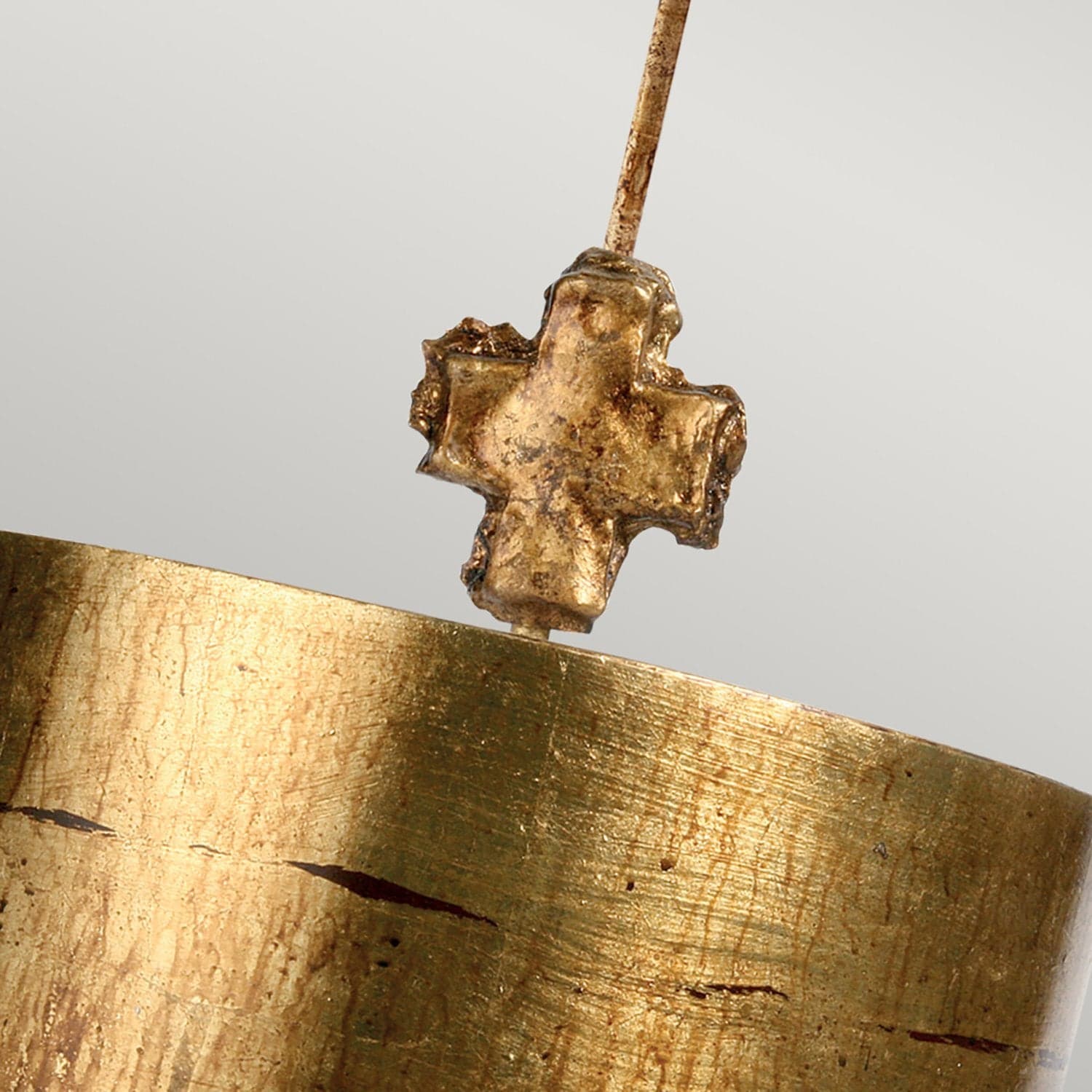 Sospensione Contemporanea Fragment Acciaio Oro Antico Plastiche 1 Luce E27 in Lampade a sospensione LuceArt - Montecorvino Pugliano, commercioVirtuoso.it
