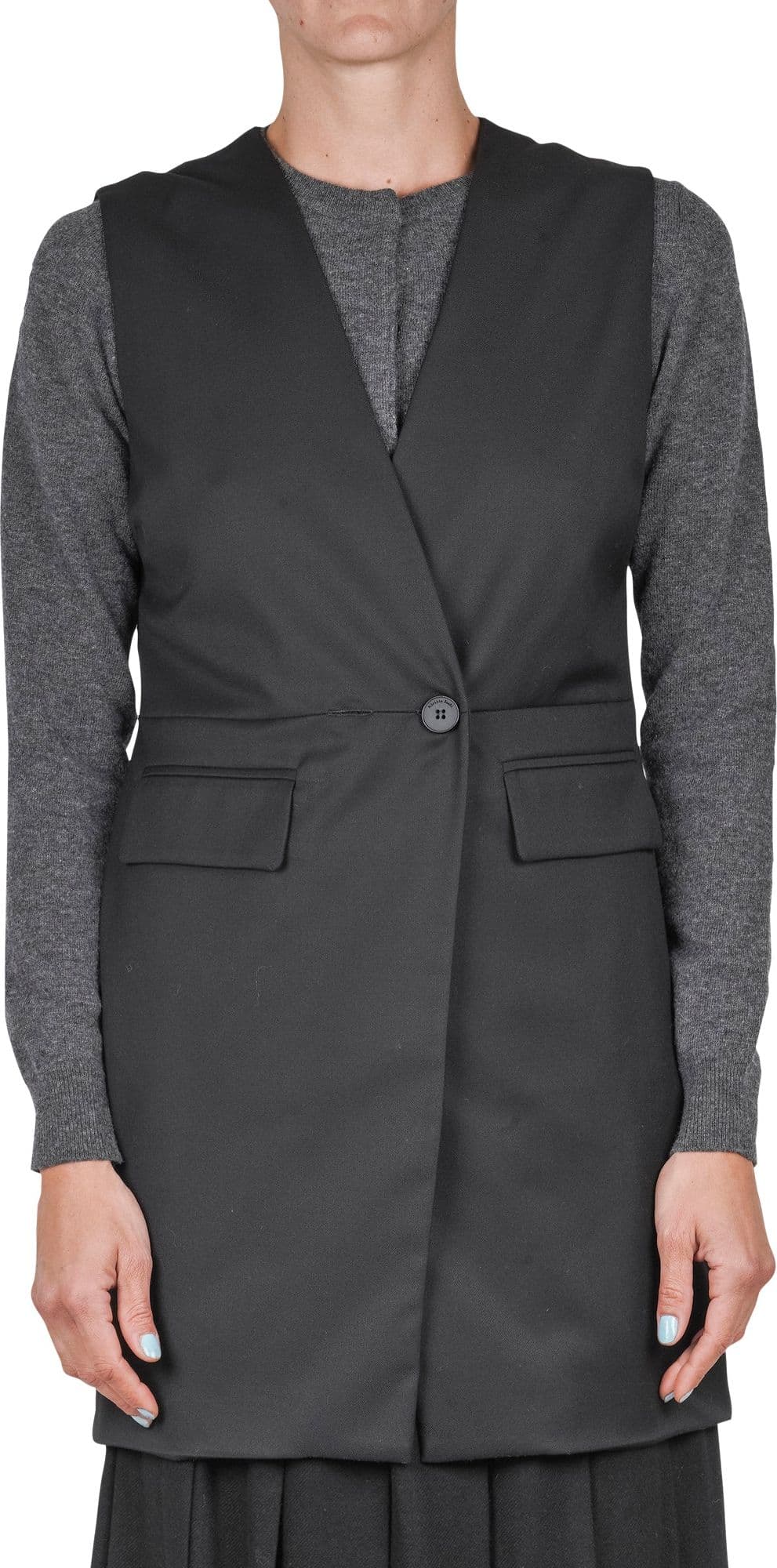 ALESSIA SANTI Alessia Santi - Gilet - 460323 - Nero da donna in Gilet Drestige - Casamassima, commercioVirtuoso.it