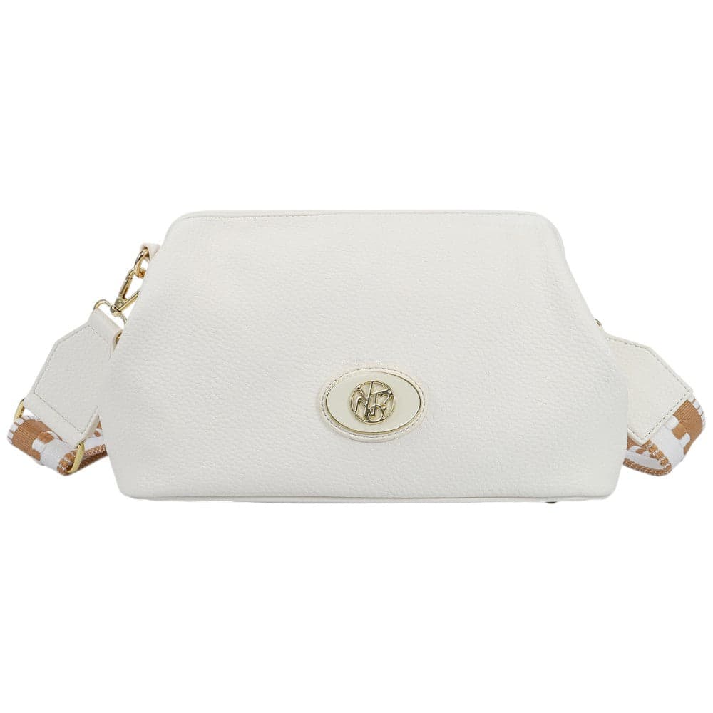 YNot borsa a tracolla clutch bianca linea Happy HAP005S5