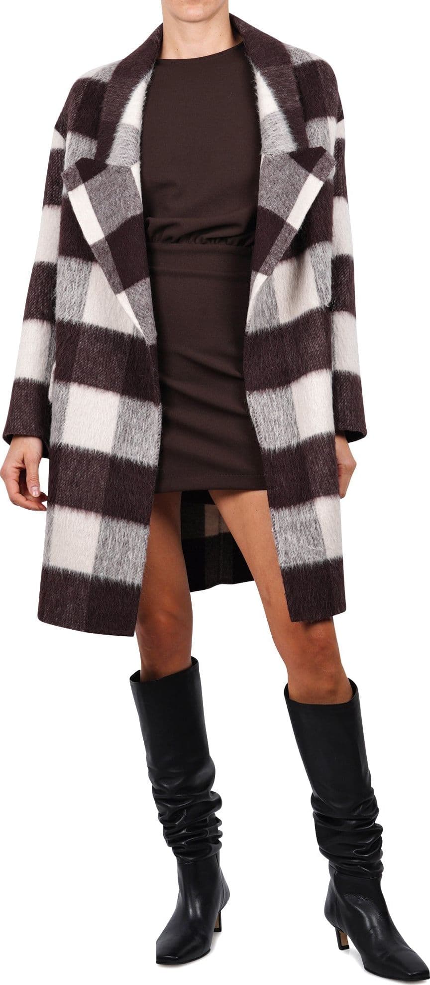 SO ALLURE So Allure - Cappotto - 461544 - Panna/Moro da donna in Cappotti Drestige - Casamassima, commercioVirtuoso.it