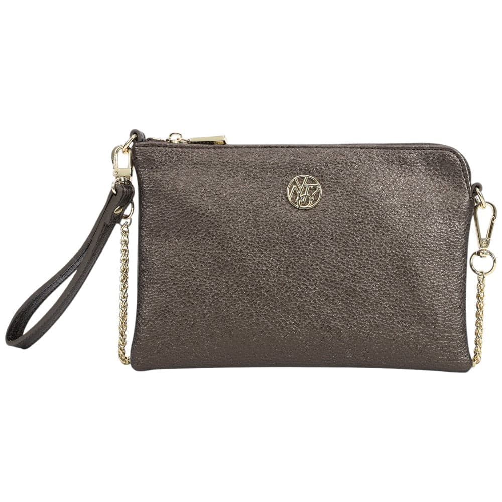 YNot Clutch tracollina piatta bronzo linea Shodow SHA348F5