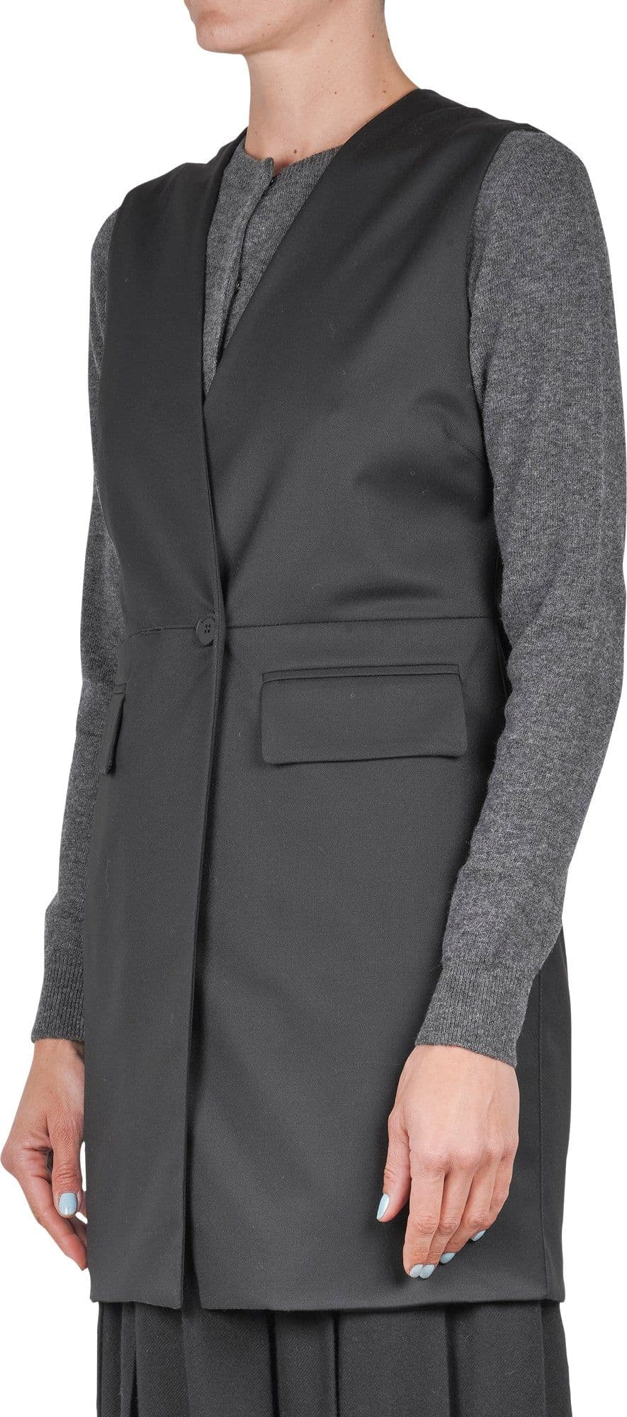 ALESSIA SANTI Alessia Santi - Gilet - 460323 - Nero da donna in Gilet Drestige - Casamassima, commercioVirtuoso.it