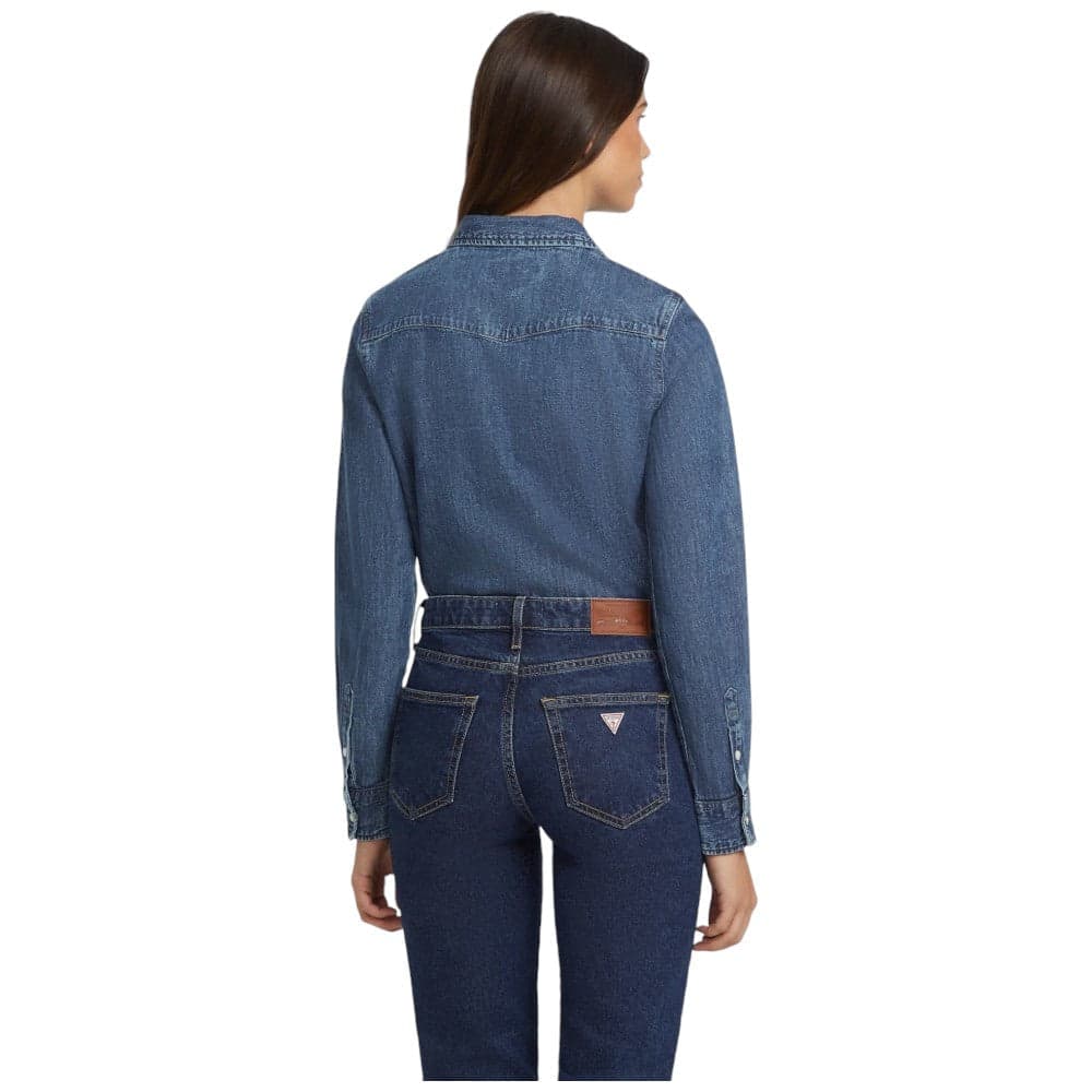 Guess Jeans camicia jeans slim W4YH35 D5EI3 D4RW Camicie Guess Jeans