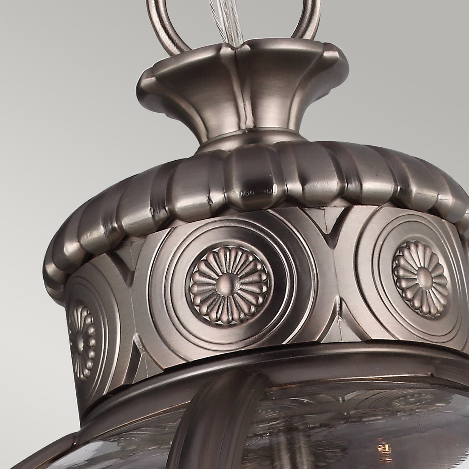 Lampadario Industrial Nordico Adams Acciaio Nichel Antico Vetro 3 Luci E14 in Lampade a sospensione LuceArt - Montecorvino Pugliano, commercioVirtuoso.it