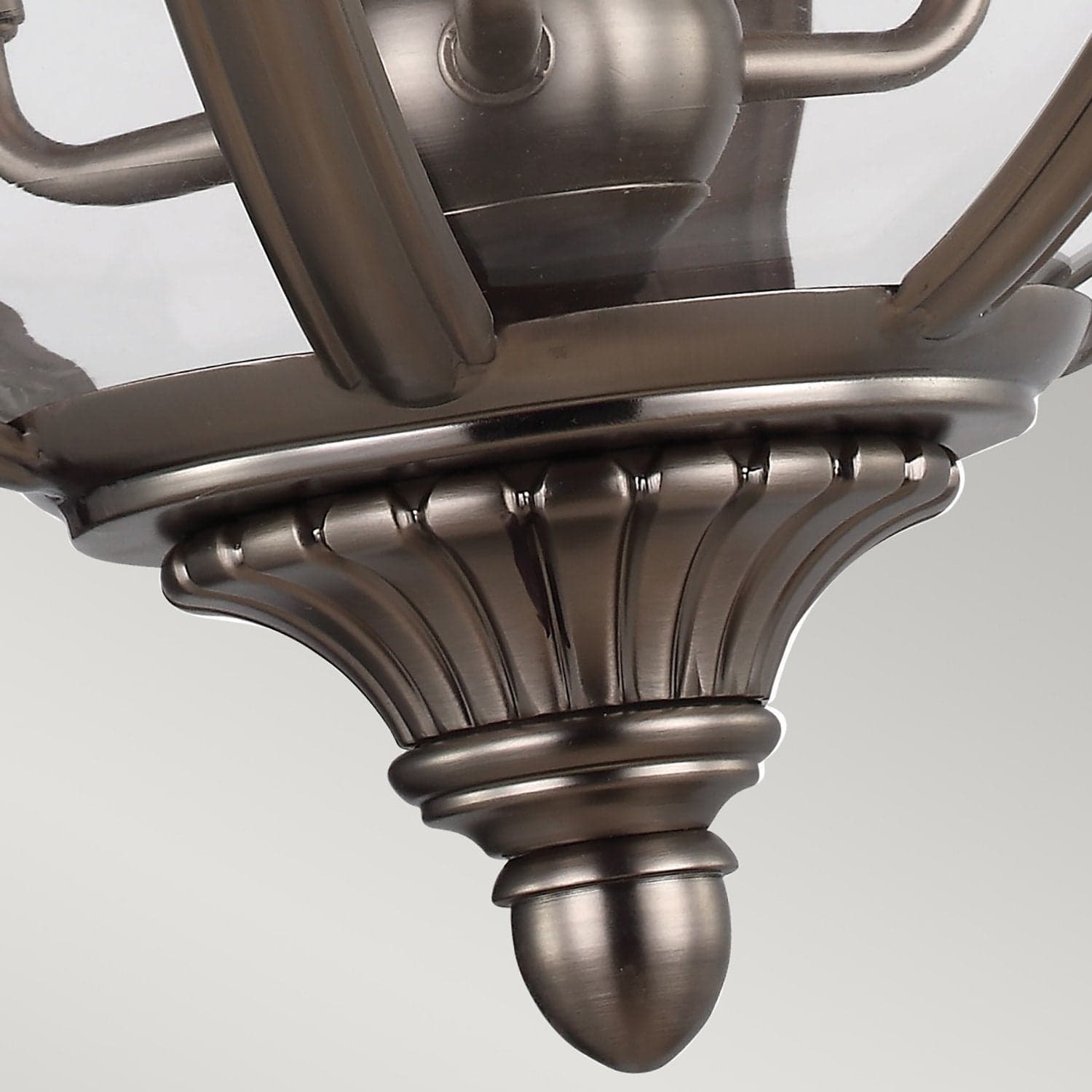 Lampadario Industrial Nordico Adams Acciaio Nichel Antico Vetro 3 Luci E14 in Lampade a sospensione LuceArt - Montecorvino Pugliano, commercioVirtuoso.it