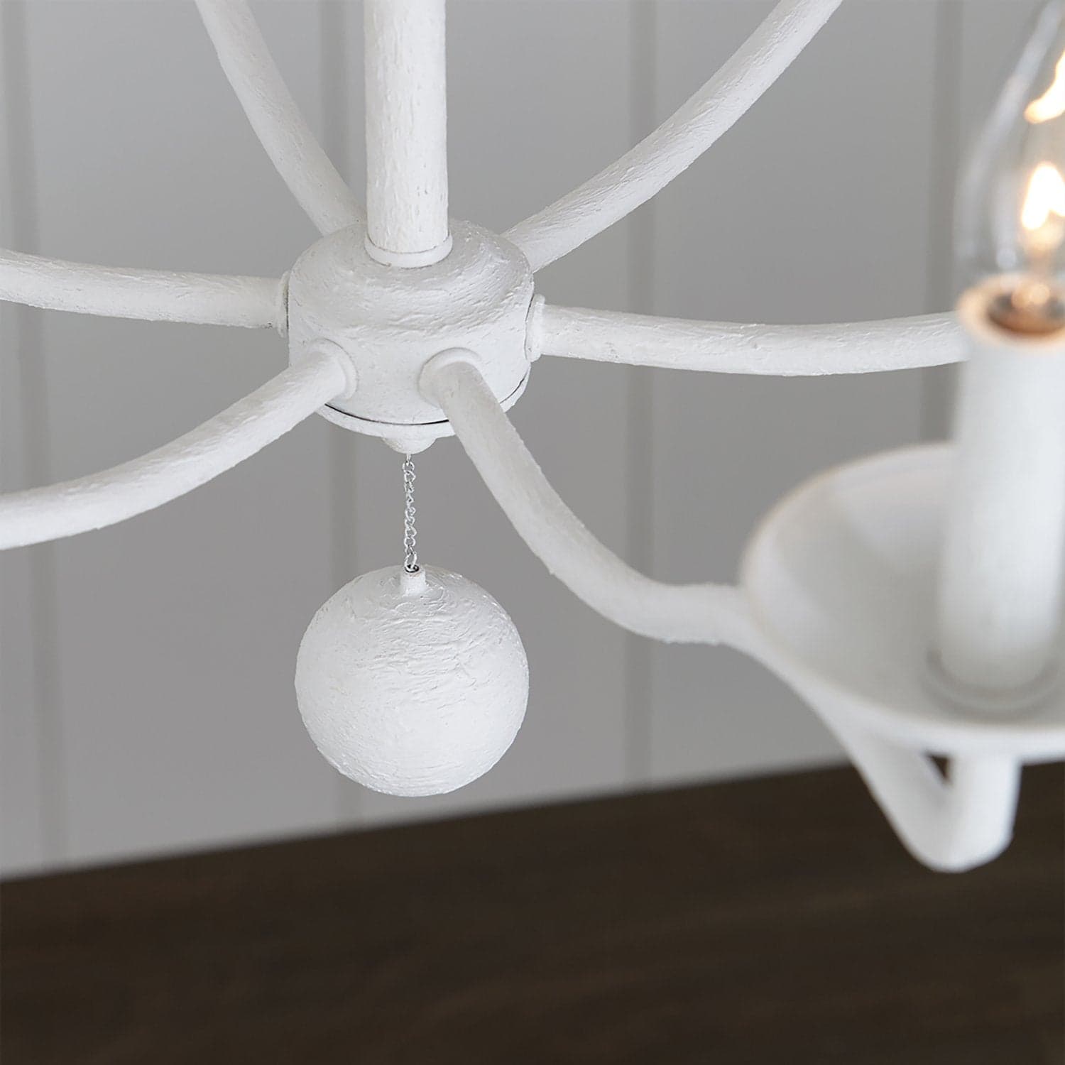 Lampadario Classico Annie Acciaio Bianco Gesso 6 Luci E14 in Lampadari LuceArt - Montecorvino Pugliano, commercioVirtuoso.it