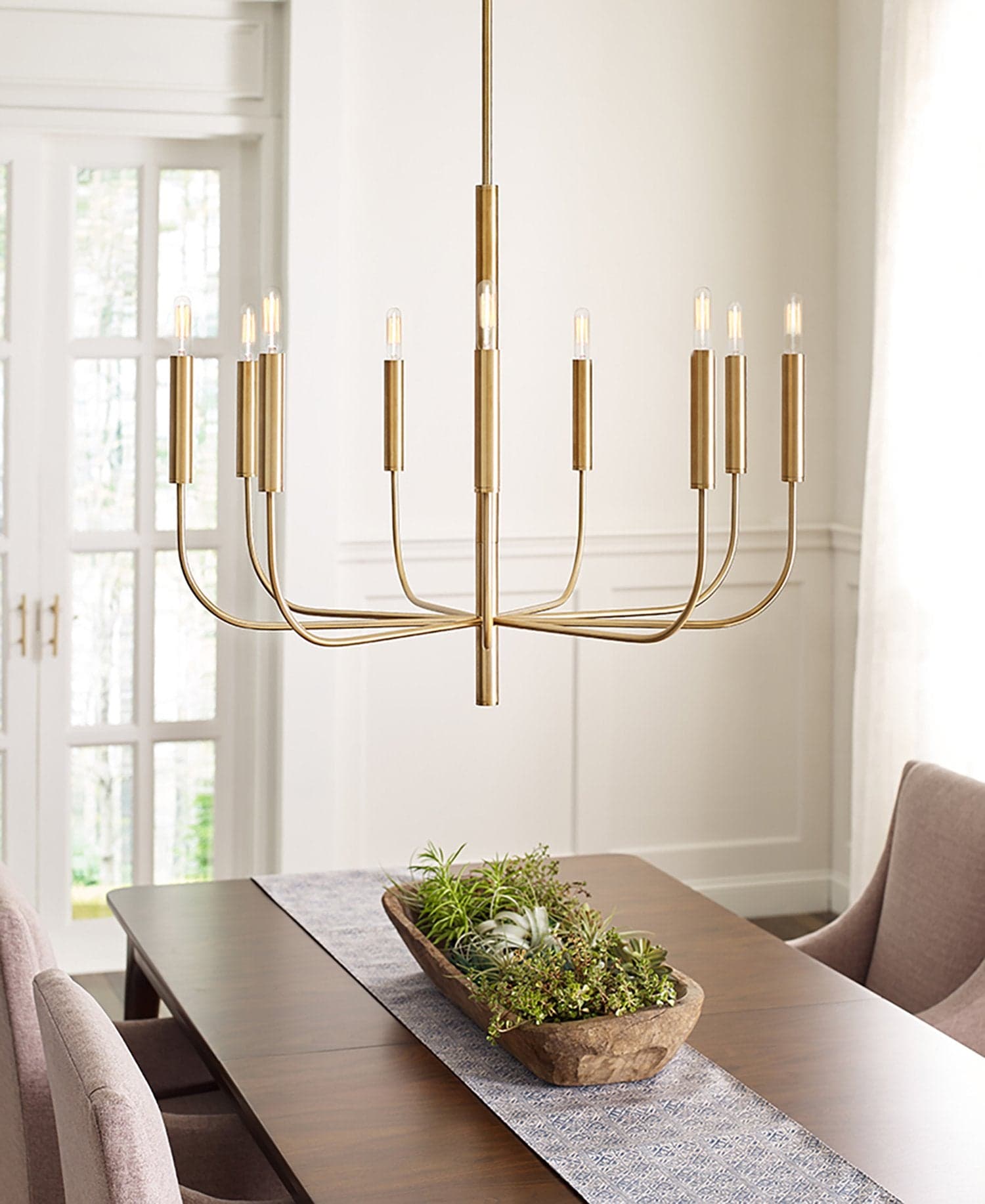 Lampadario Classico Brianna Acciaio Ottone Brunito 9 Luci E14 in Lampade a sospensione LuceArt - Montecorvino Pugliano, commercioVirtuoso.it