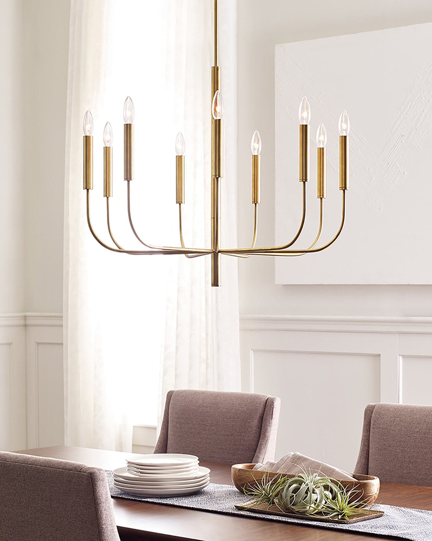 Lampadario Classico Brianna Acciaio Ottone Brunito 9 Luci E14 in Lampade a sospensione LuceArt - Montecorvino Pugliano, commercioVirtuoso.it
