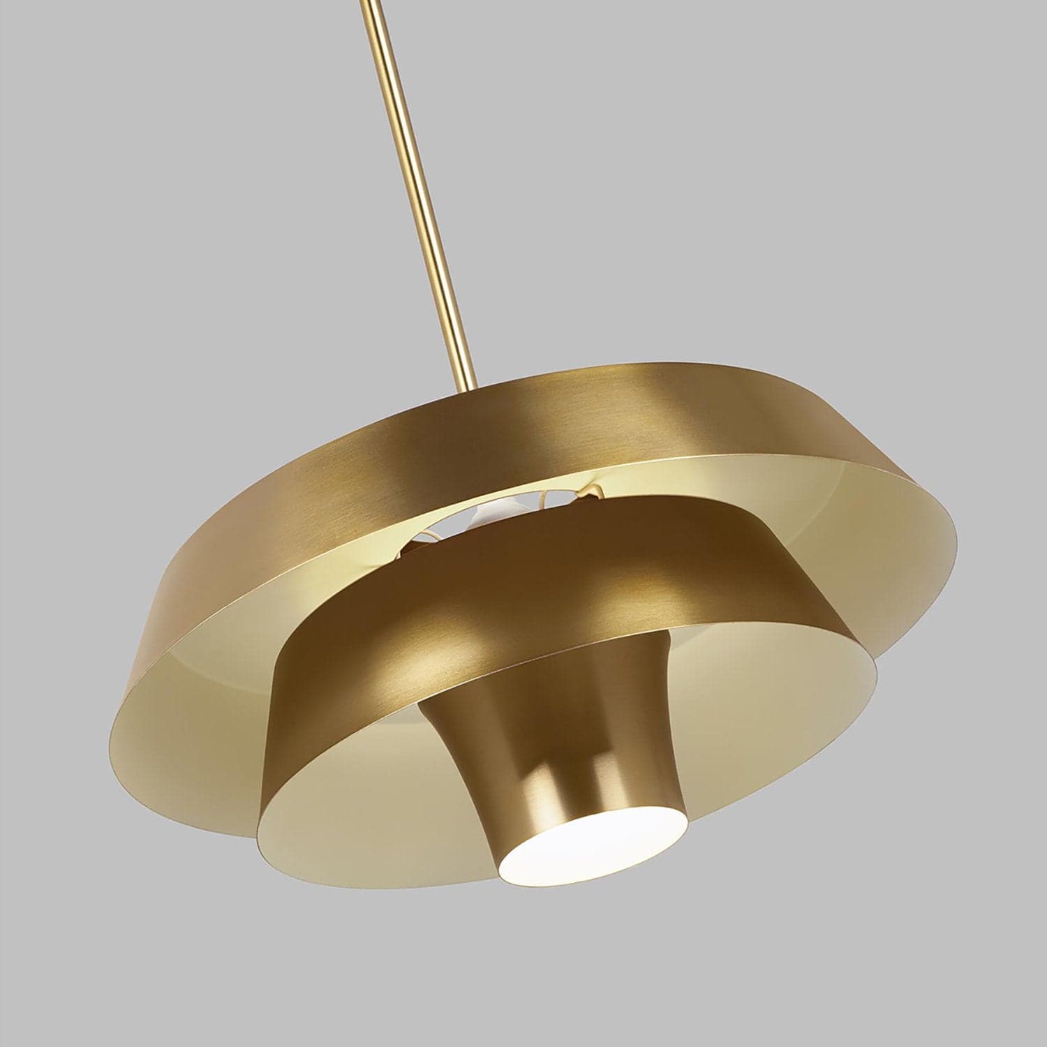 Sospensione Contemporanea Brisbin Acciaio Ottone Brunito 1 Luce E27 in Lampade a sospensione LuceArt - Montecorvino Pugliano, commercioVirtuoso.it