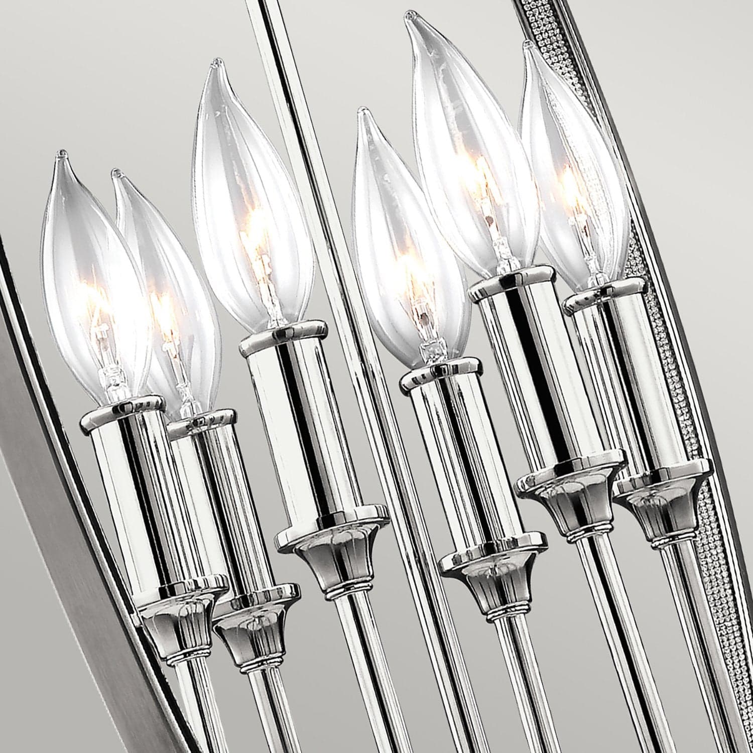 Lampadario Classico Corinne Acciaio Nichel Lucido 6 Luci E14 in Lampade a sospensione LuceArt - Montecorvino Pugliano, commercioVirtuoso.it