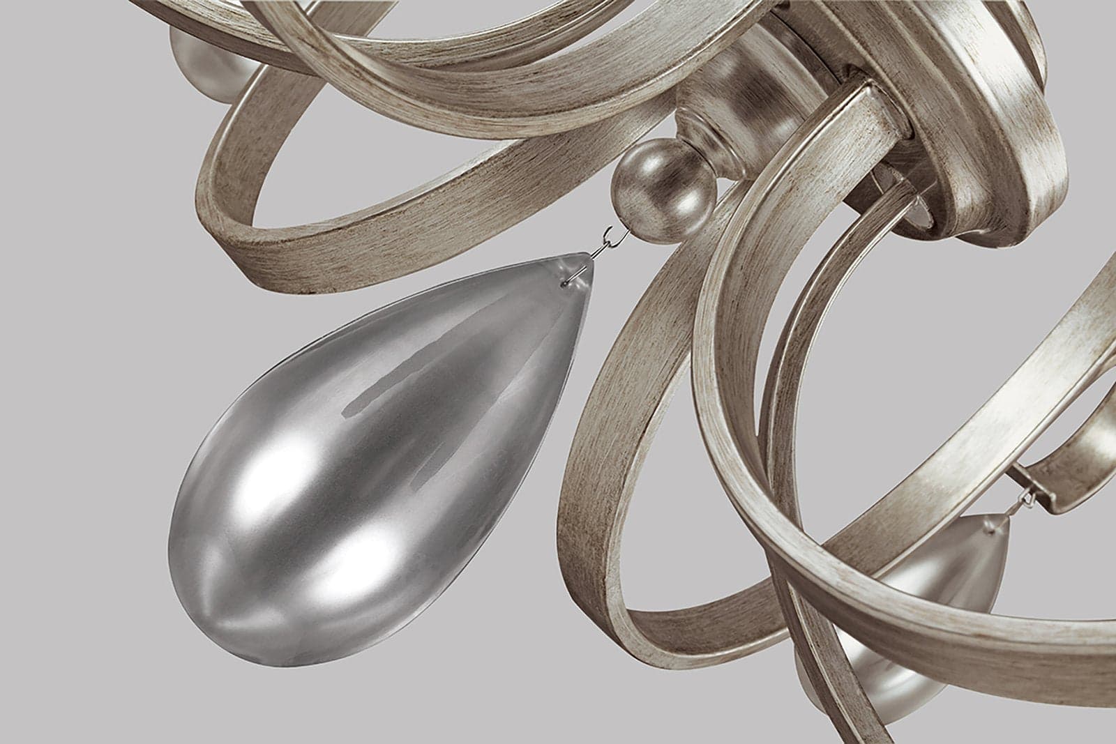 Lampadario Classico Dewitt Acciaio Argento Sunrise 9 Luci E14 in Lampadari LuceArt - Montecorvino Pugliano, commercioVirtuoso.it