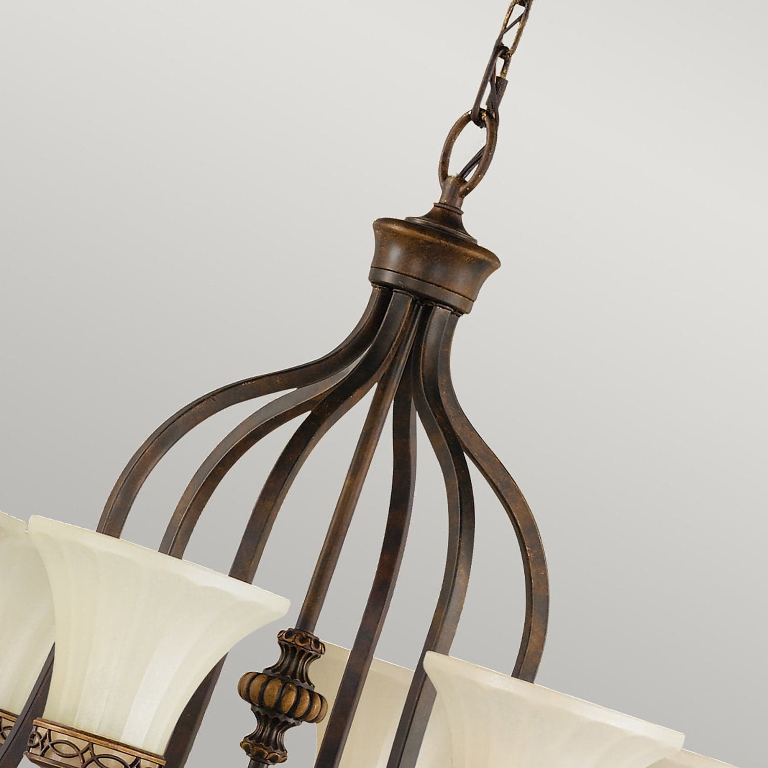 Lampadario Contemporaneo Drawing Room Acciaio Noce Vetro 6 Luci E27 in Lampade a sospensione LuceArt - Montecorvino Pugliano, commercioVirtuoso.it