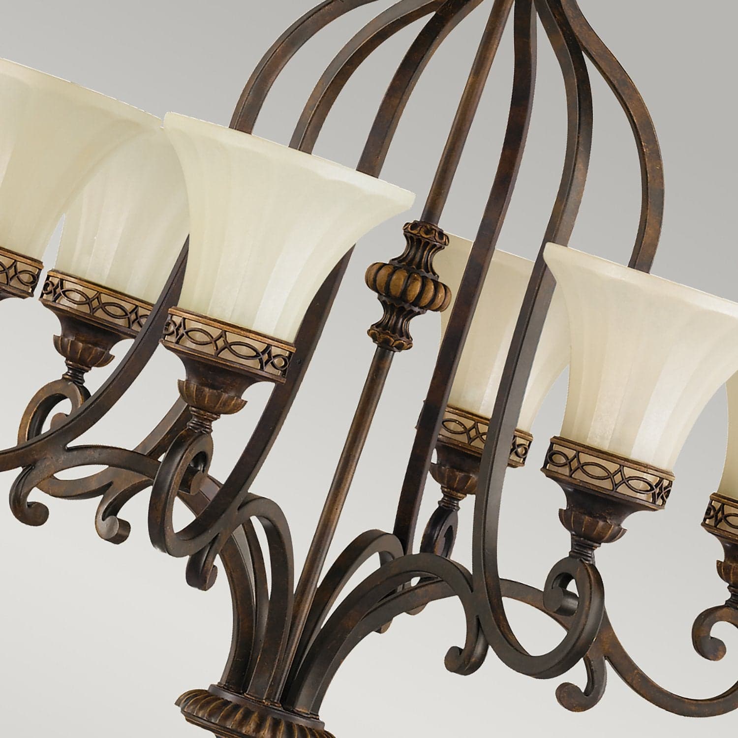Lampadario Contemporaneo Drawing Room Acciaio Noce Vetro 6 Luci E27 in Lampade a sospensione LuceArt - Montecorvino Pugliano, commercioVirtuoso.it
