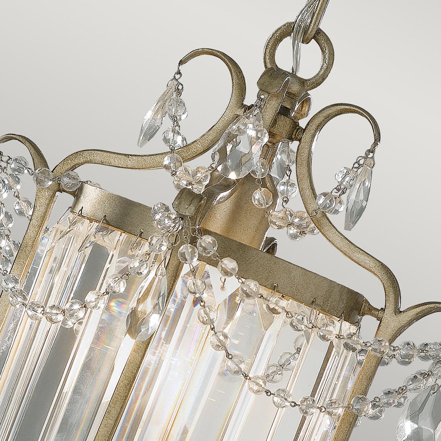 Sospensione Contemporanea Gianna Cristallo Argento Dorato Vetro Oro 1 Luce E27 in Lampadari LuceArt - Montecorvino Pugliano, commercioVirtuoso.it