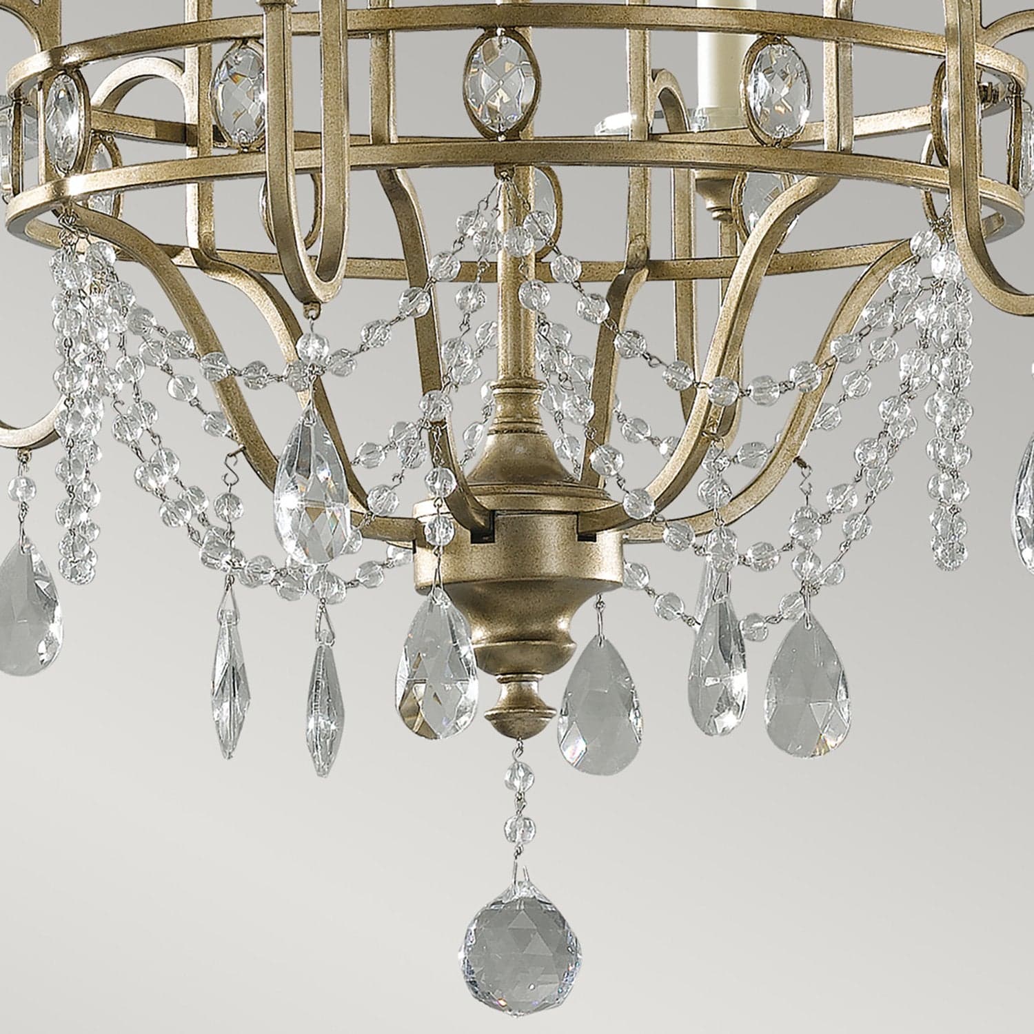 Lampadario Classico Gianna Cristallo Argento Dorato Vetro Oro 6 Luci E14 in Lampadari LuceArt - Montecorvino Pugliano, commercioVirtuoso.it