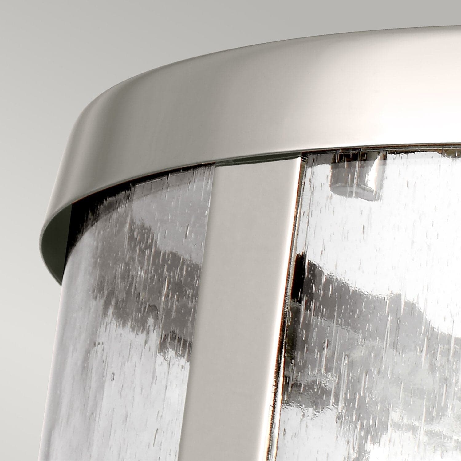 Sospensione Contemporanea Harrow Alluminio Nichel Lucido Vetro 1 Luce E27 D20Cm in Lampade a sospensione LuceArt - Montecorvino Pugliano, commercioVirtuoso.it