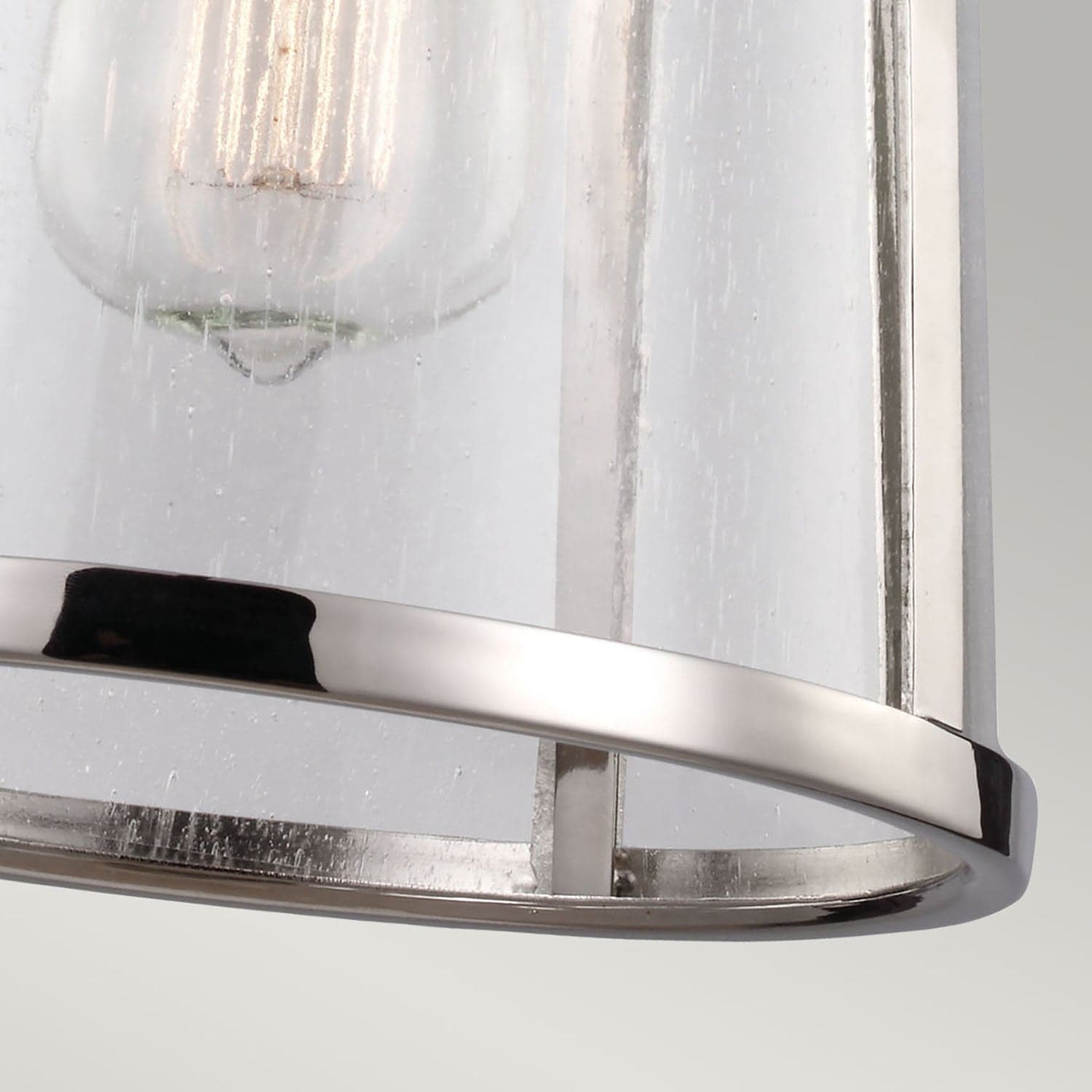 Sospensione Contemporanea Harrow Alluminio Nichel Lucido Vetro 1 Luce E27 D20Cm in Lampade a sospensione LuceArt - Montecorvino Pugliano, commercioVirtuoso.it