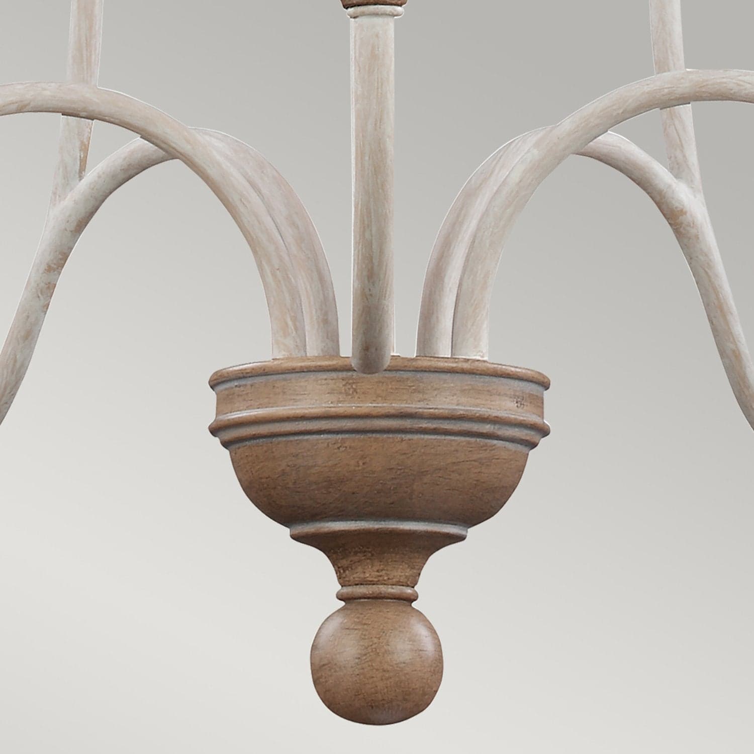 Lampadario Classico Hartsville Acciaio Gesso Slavato Legno Marrone 5 Luci E14 in Lampadari LuceArt - Montecorvino Pugliano, commercioVirtuoso.it