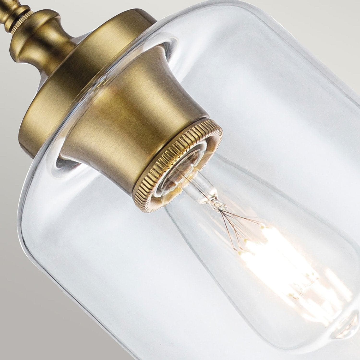Sospensione Contemporanea Hounslow Acciaio Ottone Brunito Vetro 1 Luce E27 in Lampade a sospensione LuceArt - Montecorvino Pugliano, commercioVirtuoso.it