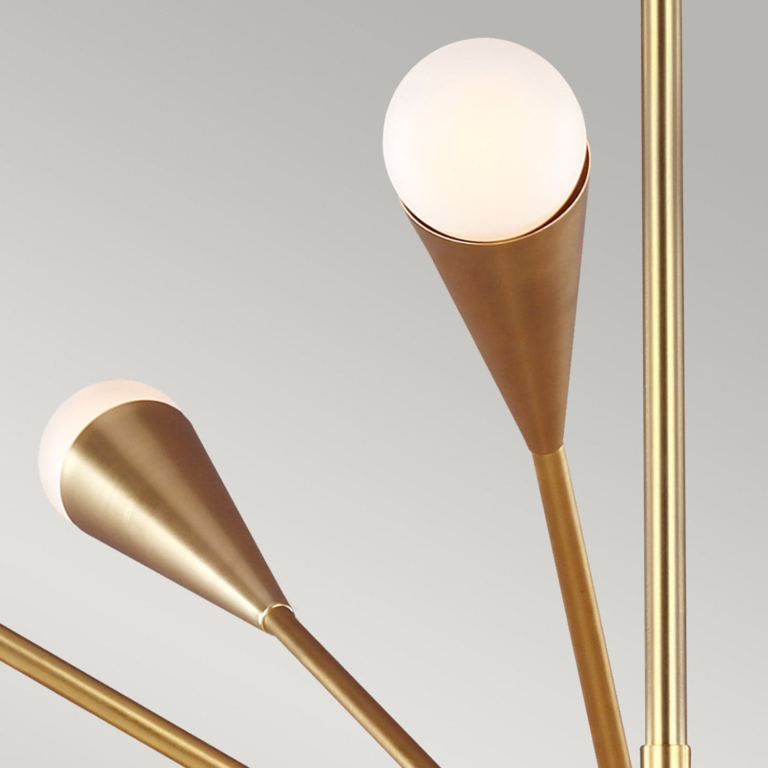 Lampadario Industrial Jax Acciaio Ottone Brunito 10 Luci G9 3 Ledw 3000K 3200Lm in Lampadari LuceArt - Montecorvino Pugliano, commercioVirtuoso.it