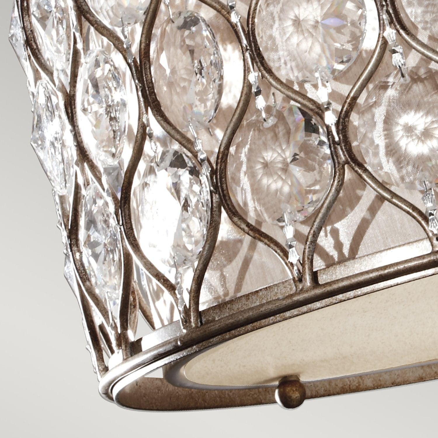 Lampadario Contemporaneo Lucia Acciaio Argento Brunito Cristallo 3 Luci E27 in Lampade a sospensione LuceArt - Montecorvino Pugliano, commercioVirtuoso.it