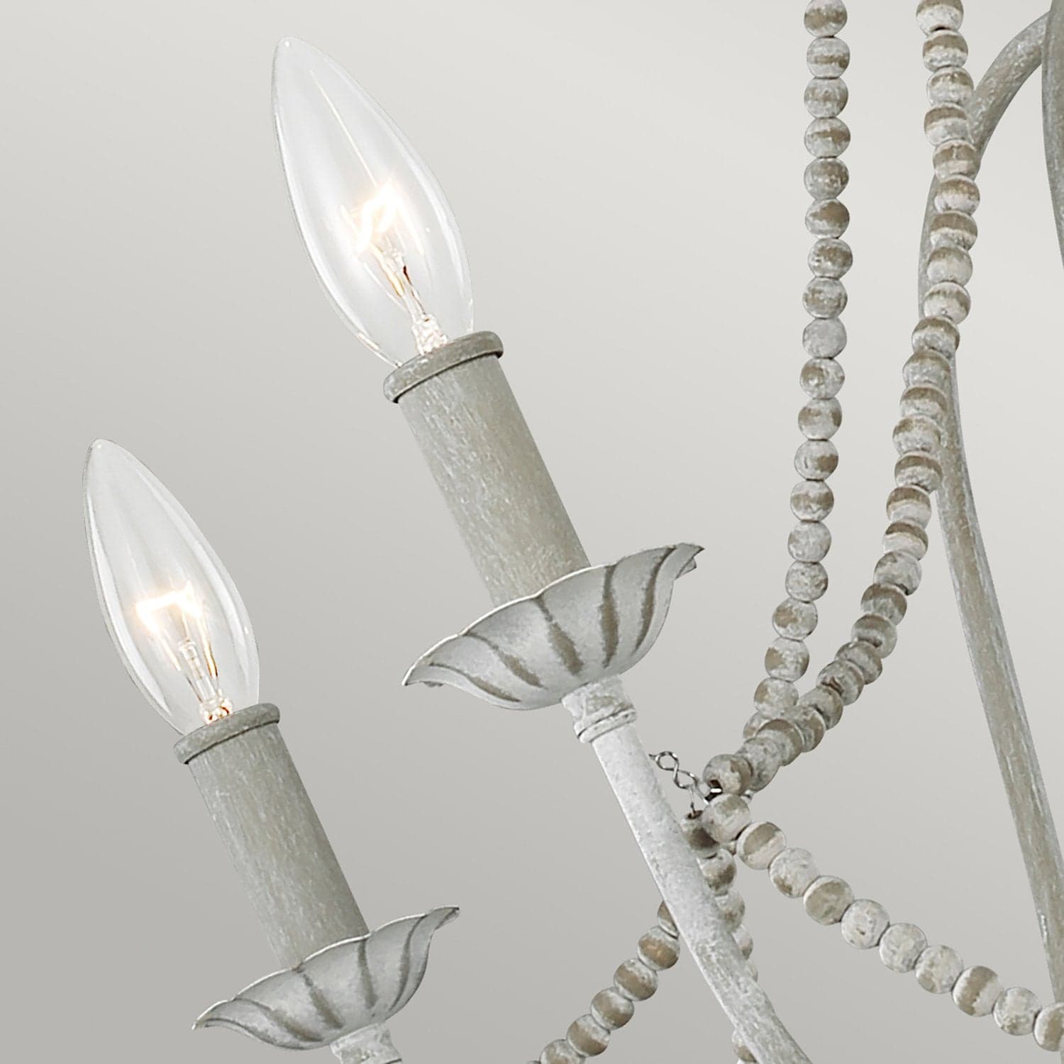 Lampadario Classico Maryville Acciaio Grigio Slavato Legno 6 Luci E14 in Lampadari LuceArt - Montecorvino Pugliano, commercioVirtuoso.it
