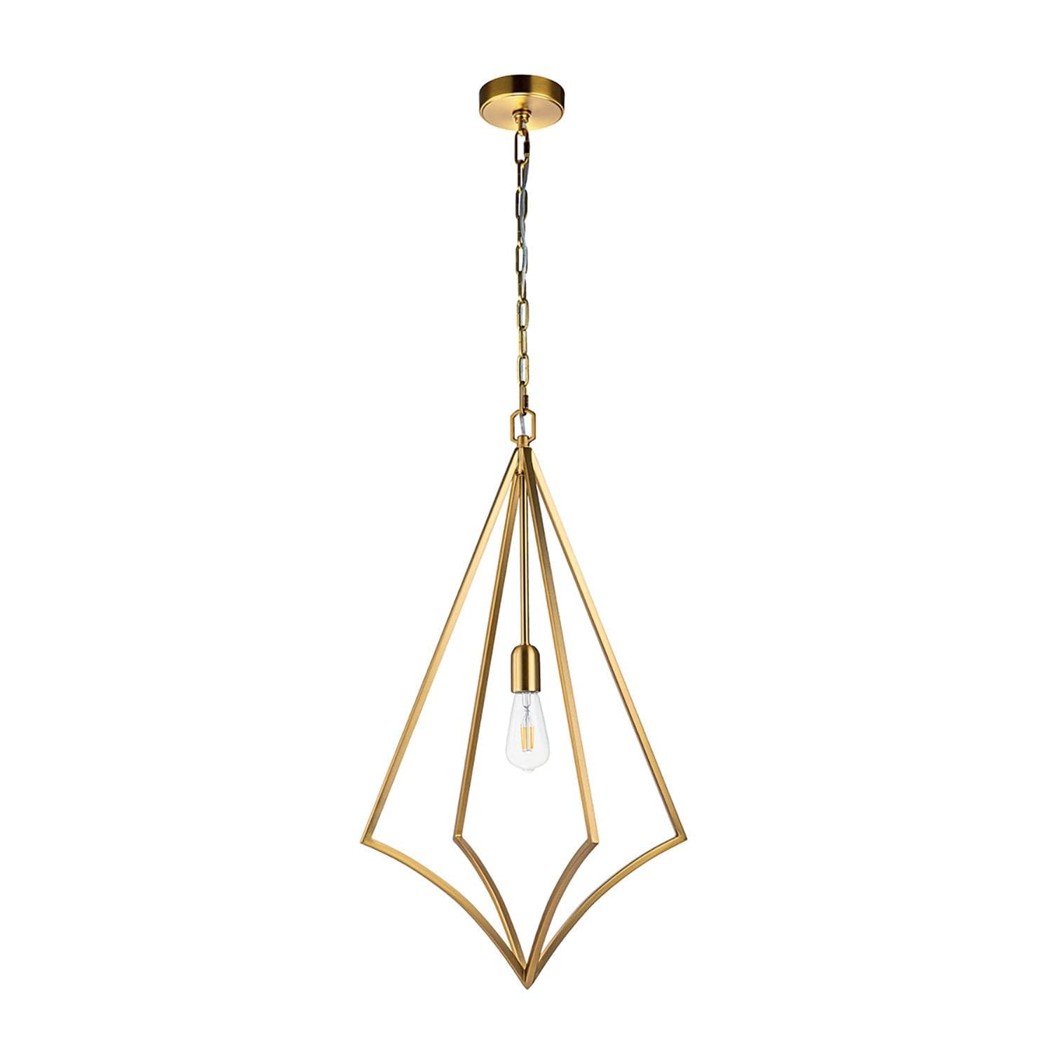Sospensione Classica Nico In Acciaio Ottone Brunito 1 Luce E27 in Lampade a sospensione LuceArt - Montecorvino Pugliano, commercioVirtuoso.it