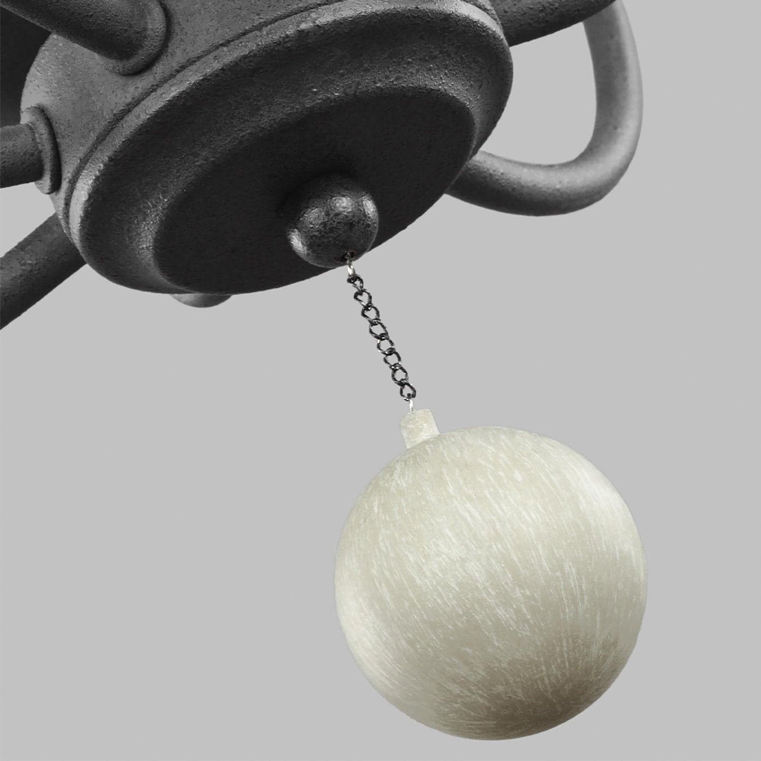 Lampadario Classico Nori Acciaio Zinco Scuro Anticato Legno Grigio 4 Luci E14 in Lampade a sospensione LuceArt - Montecorvino Pugliano, commercioVirtuoso.it