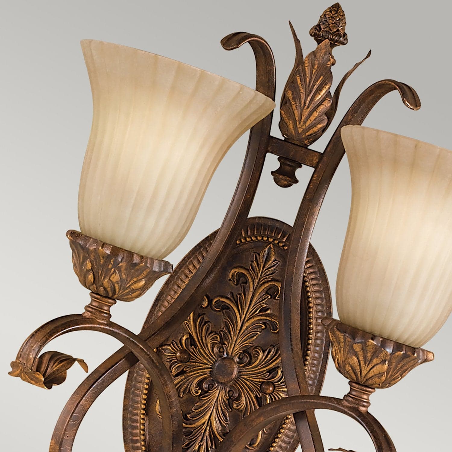 Applique Contemporanea Sonoma Valley Acciaio Marrone Antico Vetro 2 Luci E27 in Applique LuceArt - Montecorvino Pugliano, commercioVirtuoso.it