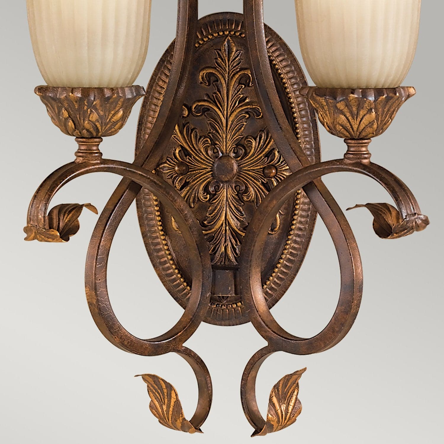 Applique Contemporanea Sonoma Valley Acciaio Marrone Antico Vetro 2 Luci E27 in Applique LuceArt - Montecorvino Pugliano, commercioVirtuoso.it