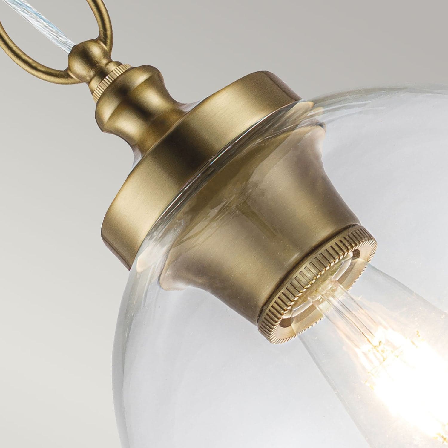 Sospensione Contemporanea Tabby Acciaio Ottone Brunito Vetro 1 Luce E27 in Lampade a sospensione LuceArt - Montecorvino Pugliano, commercioVirtuoso.it