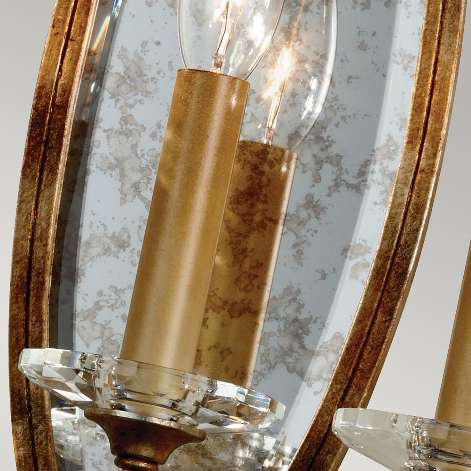 Applique Classica Valentina Acciaio Bronzo Ossidato Vetro 3 Luci E14 in Applique LuceArt - Montecorvino Pugliano, commercioVirtuoso.it