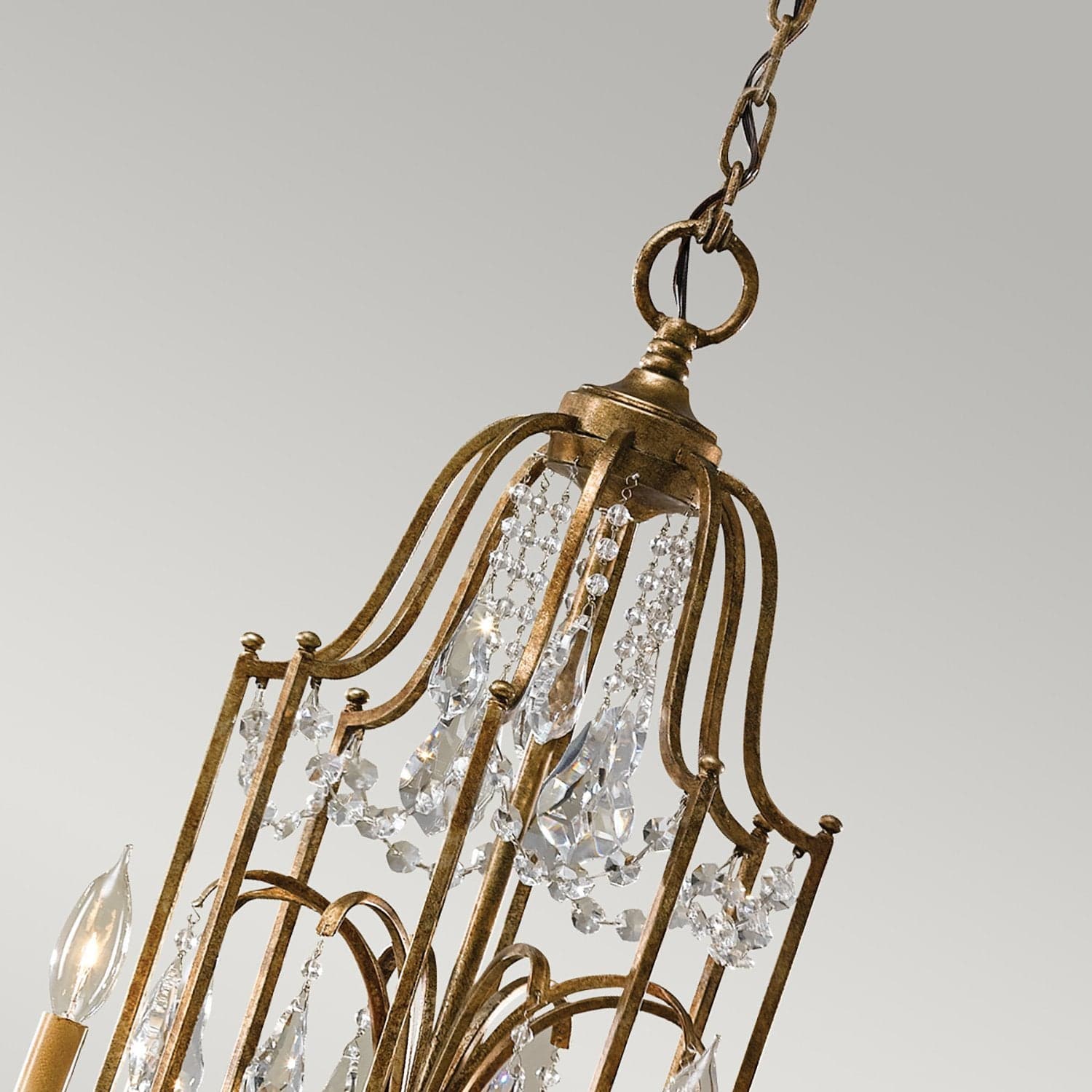 Lampadario Classico Valentina Acciaio Bronzo Ossidato Vetro 12 Luci E14 in Lampadari LuceArt - Montecorvino Pugliano, commercioVirtuoso.it