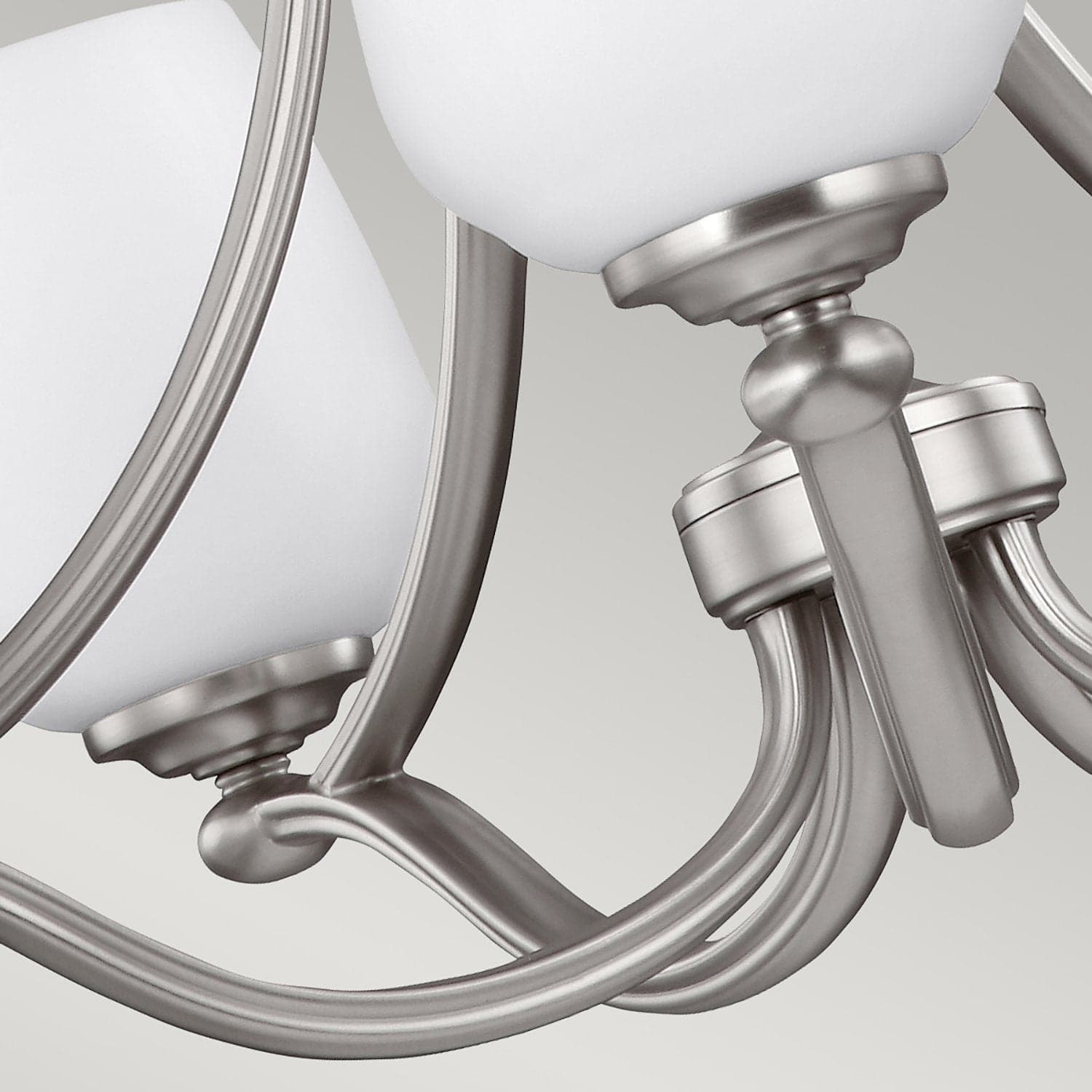 Lampadario Contemporaneo Vintner Acciaio Nichel Satinato Vetro 5 Luci E27 in Lampade a sospensione LuceArt - Montecorvino Pugliano, commercioVirtuoso.it