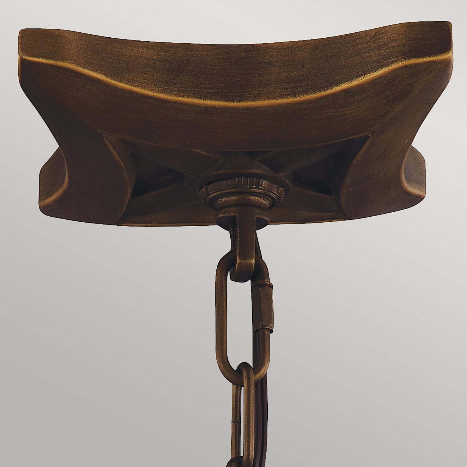 Lampadario Contemporaneo Yarmouth Acciaio Ottone Antico Verniciato 4 Luci E14 in Lampade a sospensione LuceArt - Montecorvino Pugliano, commercioVirtuoso.it