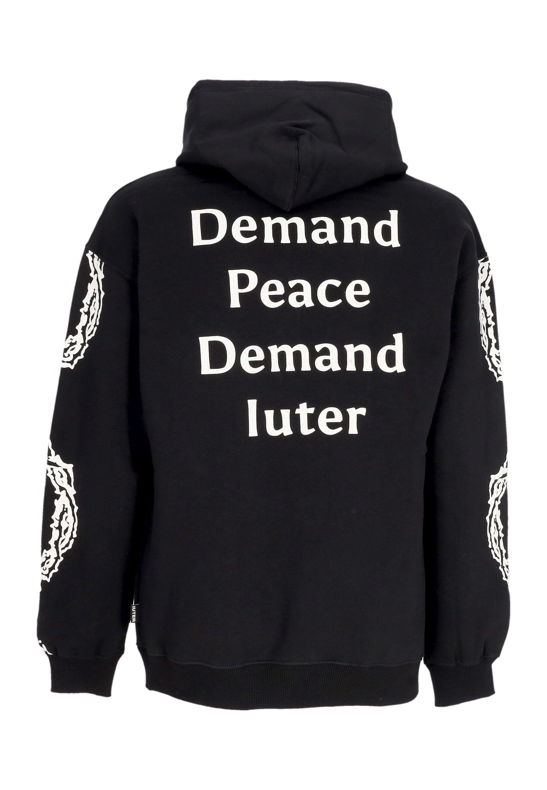 IUTER Felpa Cappuccio Uomo Thorns Hoodie Black da uomo in Felpe con cappuccio Drestige - Casamassima, commercioVirtuoso.it