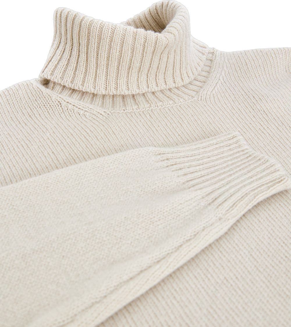Gran Sasso Maglione Dolcevita Beige in Lana da uomo in Maglioni Drestige - Casamassima, commercioVirtuoso.it