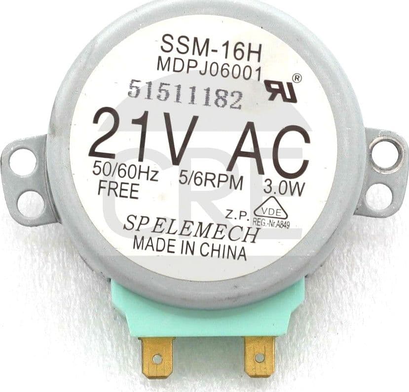 Motorino Piatto Girevole 21V, SSM-16H, MDPJ06001, Compatibile Non Originale