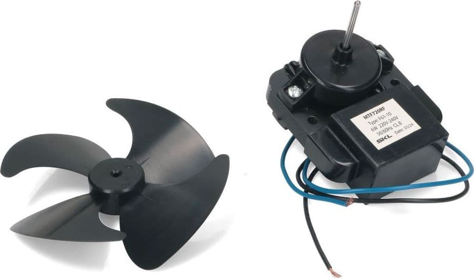 Motorino con Ventola 100 mm Albero 28 mm per Frigo No Frost