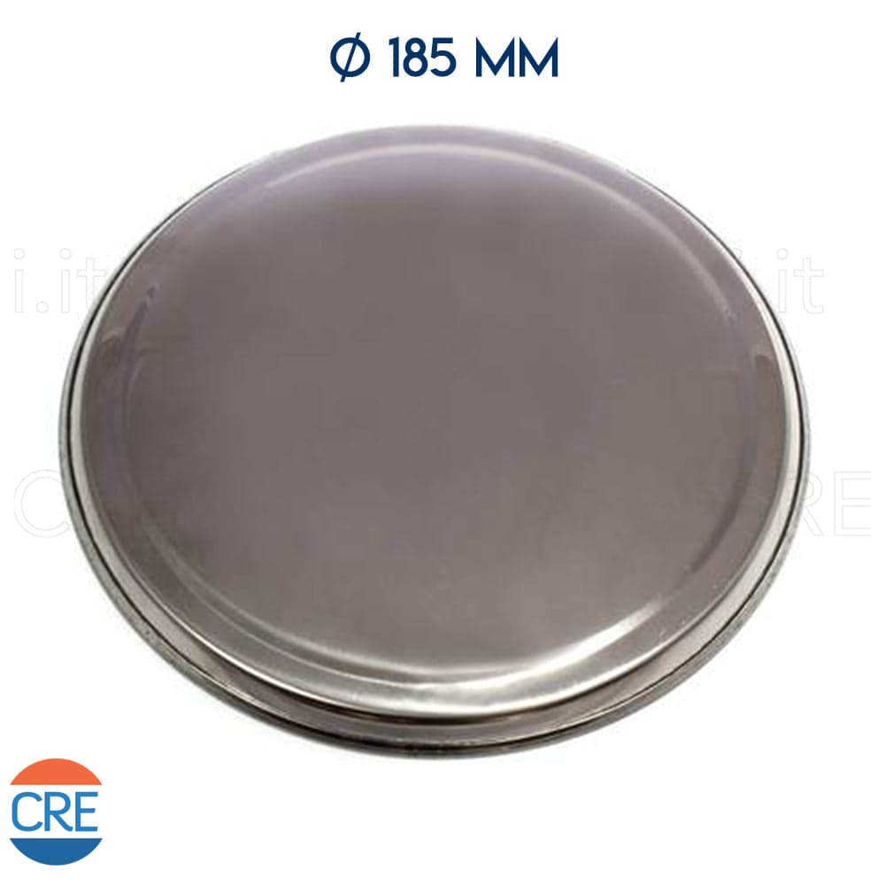 Copri Piastra Elettrica Universale 185 mm in Accaio Inox